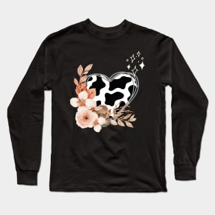 Cow Lover Badge Long Sleeve T-Shirt